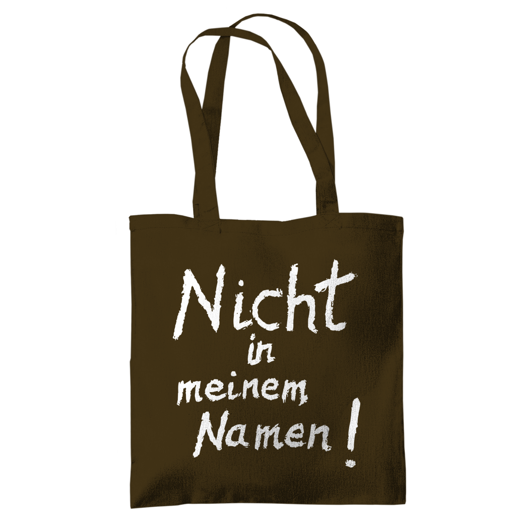Tragetasche "Nicht in meinem Namen" +18 Farben