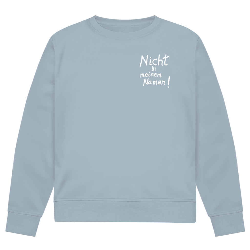 Sweatshirt Herren Bio "Nicht in meinem Namen" +15 Farben - Gr. XS-XXL