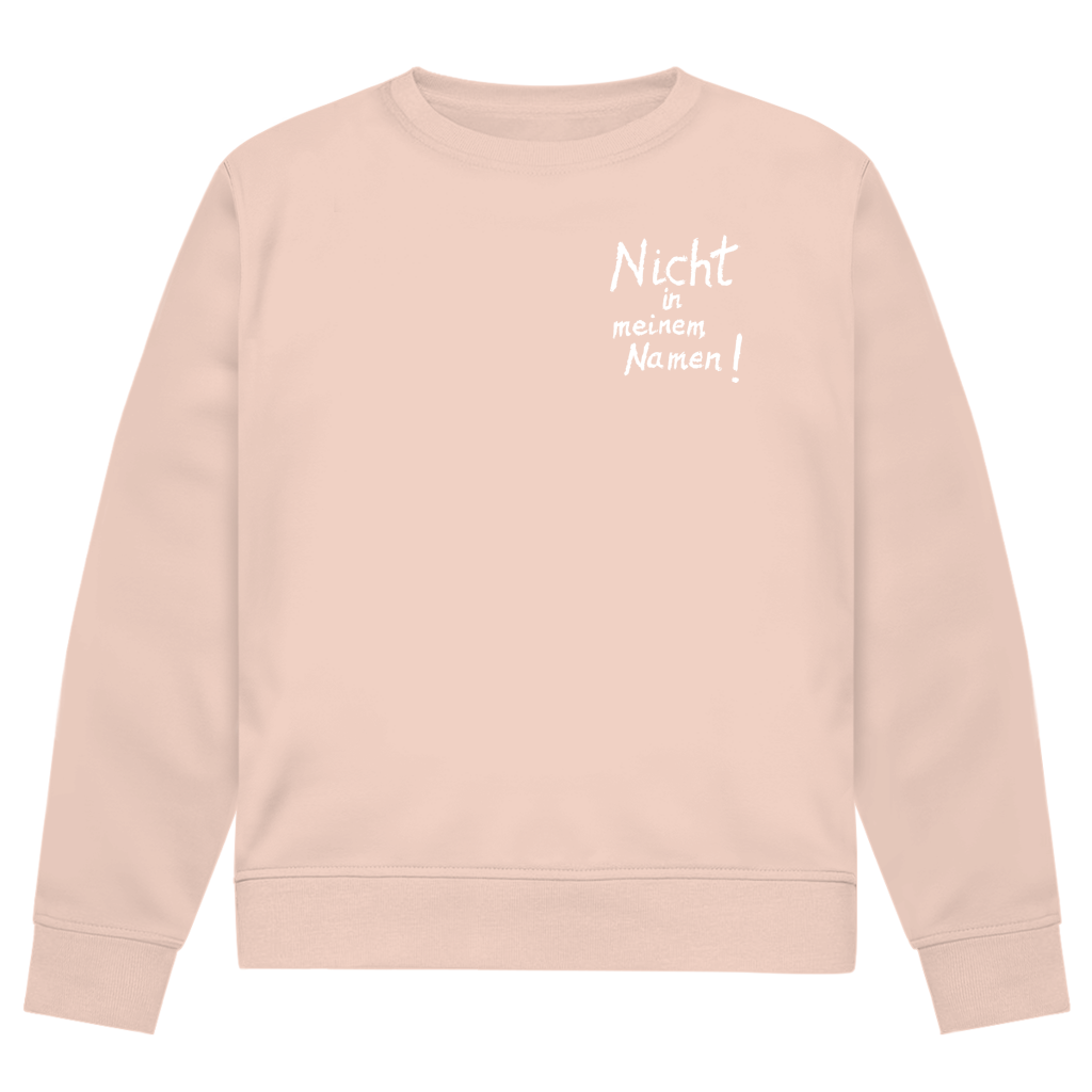 Sweatshirt Herren Bio "Nicht in meinem Namen" +15 Farben - Gr. XS-XXL
