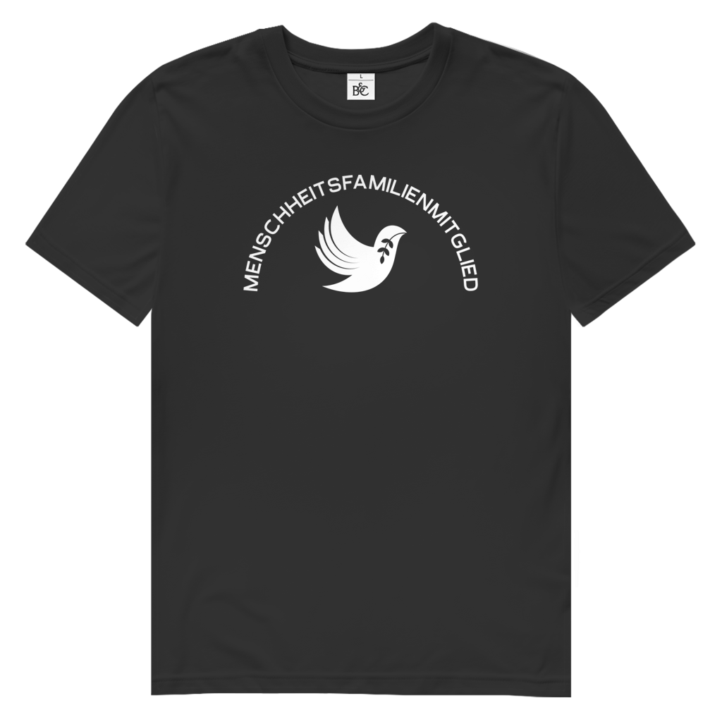 T-Shirt Herren Bio "Menschheitsfamilienmitglied" (großer Druck) +16 Farben - Gr. S-XXL