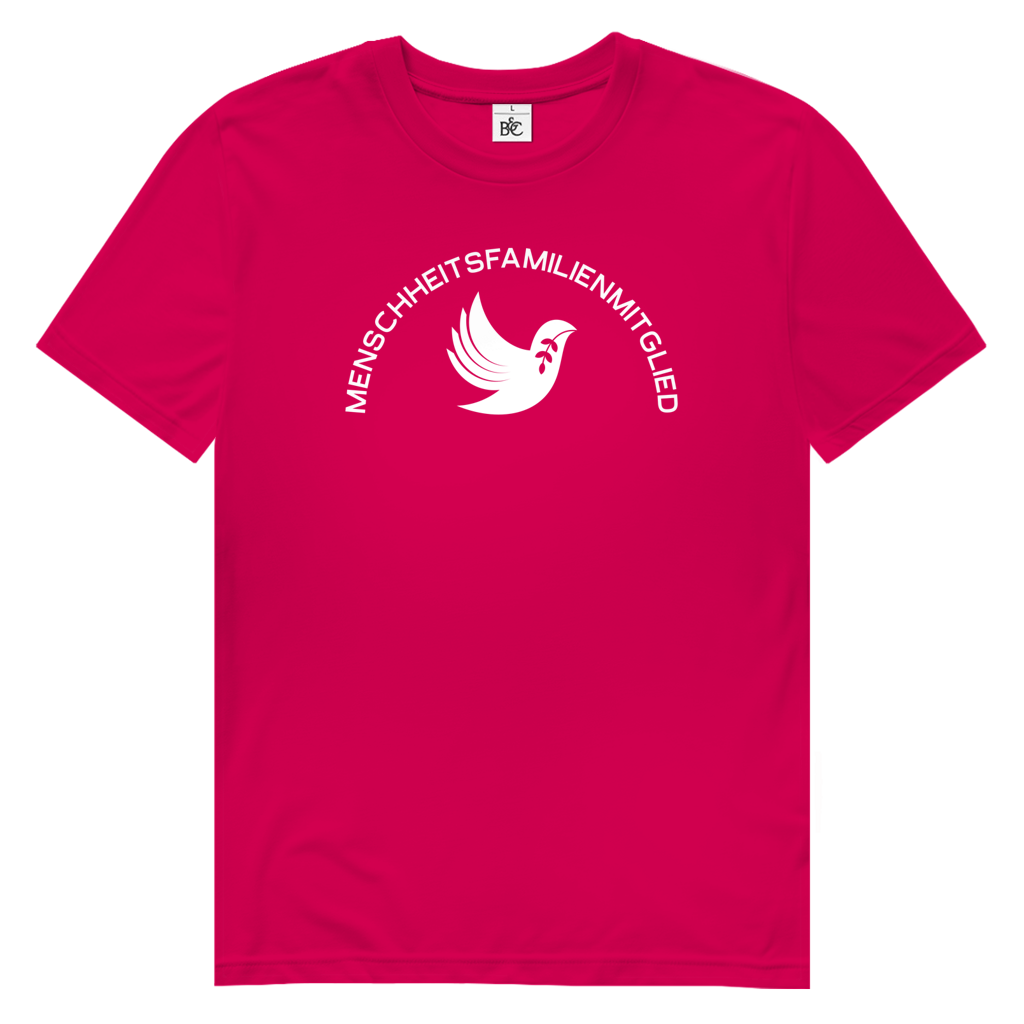 T-Shirt Herren Bio "Menschheitsfamilienmitglied" (großer Druck) +16 Farben - Gr. S-XXL