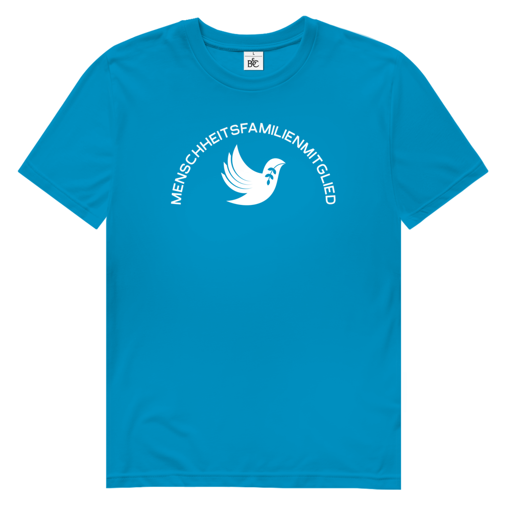 T-Shirt Herren Bio "Menschheitsfamilienmitglied" (großer Druck) +16 Farben - Gr. S-XXL