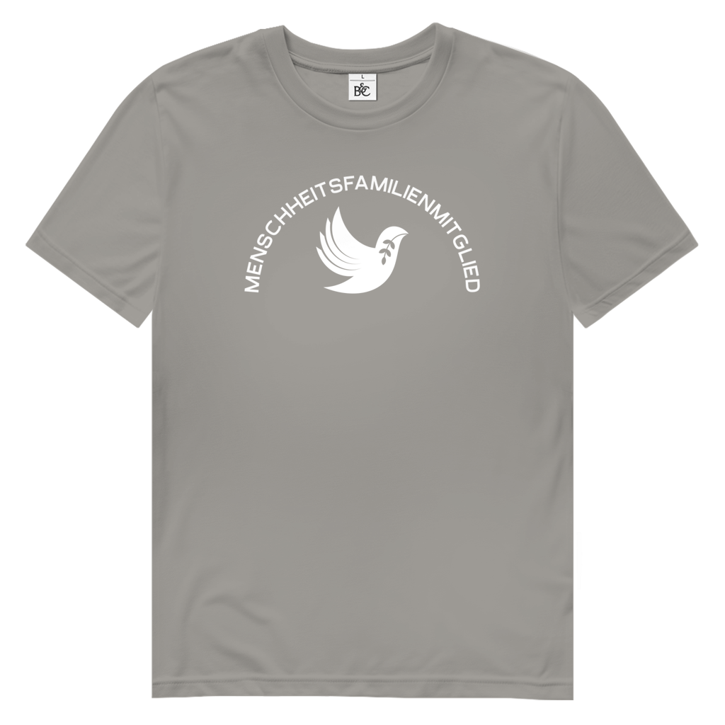 T-Shirt Herren Bio "Menschheitsfamilienmitglied" (großer Druck) +16 Farben - Gr. S-XXL