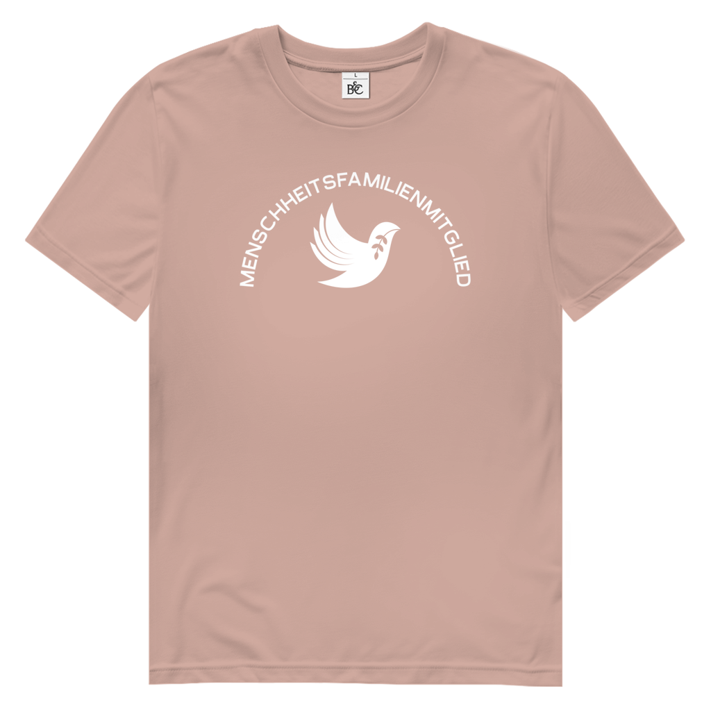T-Shirt Herren Bio "Menschheitsfamilienmitglied" (großer Druck) +16 Farben - Gr. S-XXL