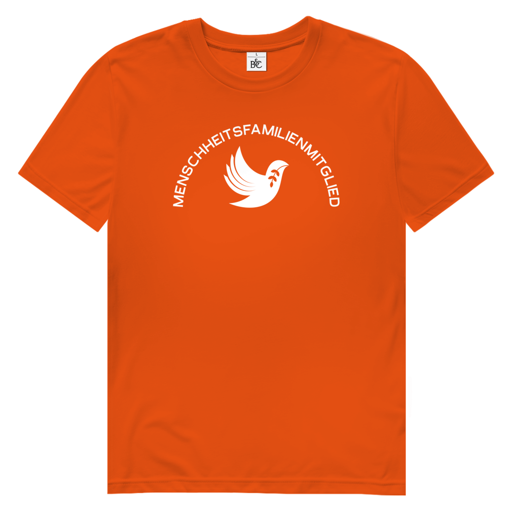 T-Shirt Herren Bio "Menschheitsfamilienmitglied" (großer Druck) +16 Farben - Gr. S-XXL