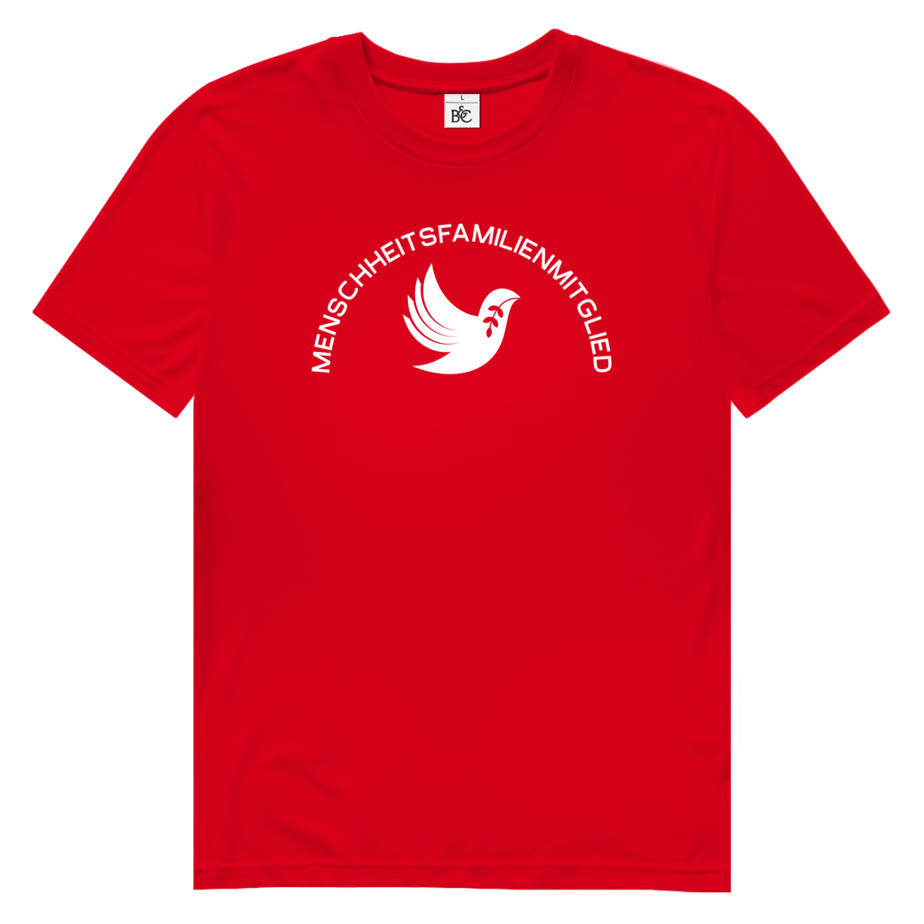 T-Shirt Herren Bio "Menschheitsfamilienmitglied" (großer Druck) +16 Farben - Gr. S-XXL