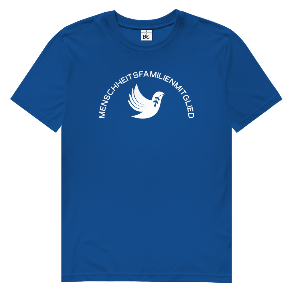 T-Shirt Herren Bio "Menschheitsfamilienmitglied" (großer Druck) +16 Farben - Gr. S-XXL