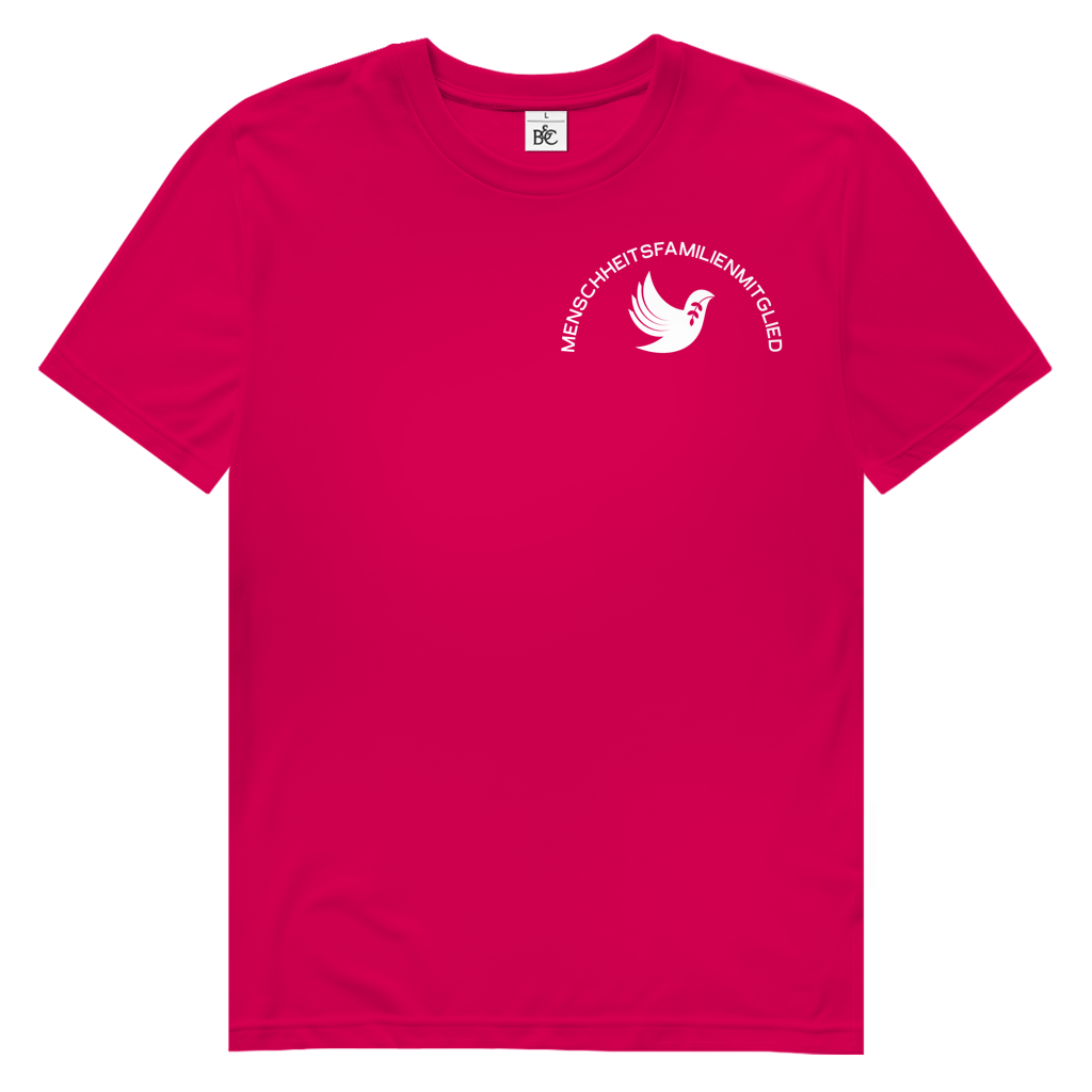 T-Shirt Herren Bio "Menschheitsfamilienmitglied" (kleiner Druck) +16 Farben - Gr. S-XXL
