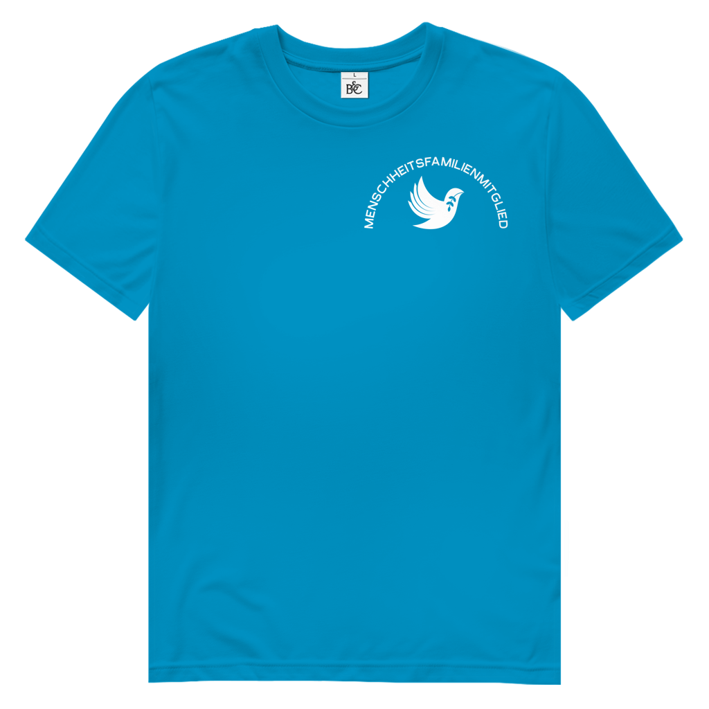 T-Shirt Herren Bio "Menschheitsfamilienmitglied" (kleiner Druck) +16 Farben - Gr. S-XXL