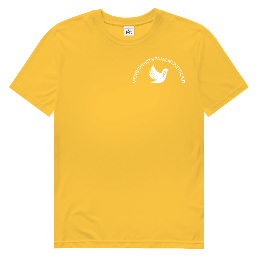 T-Shirt Herren Bio "Menschheitsfamilienmitglied" (kleiner Druck) +16 Farben - Gr. S-XXL