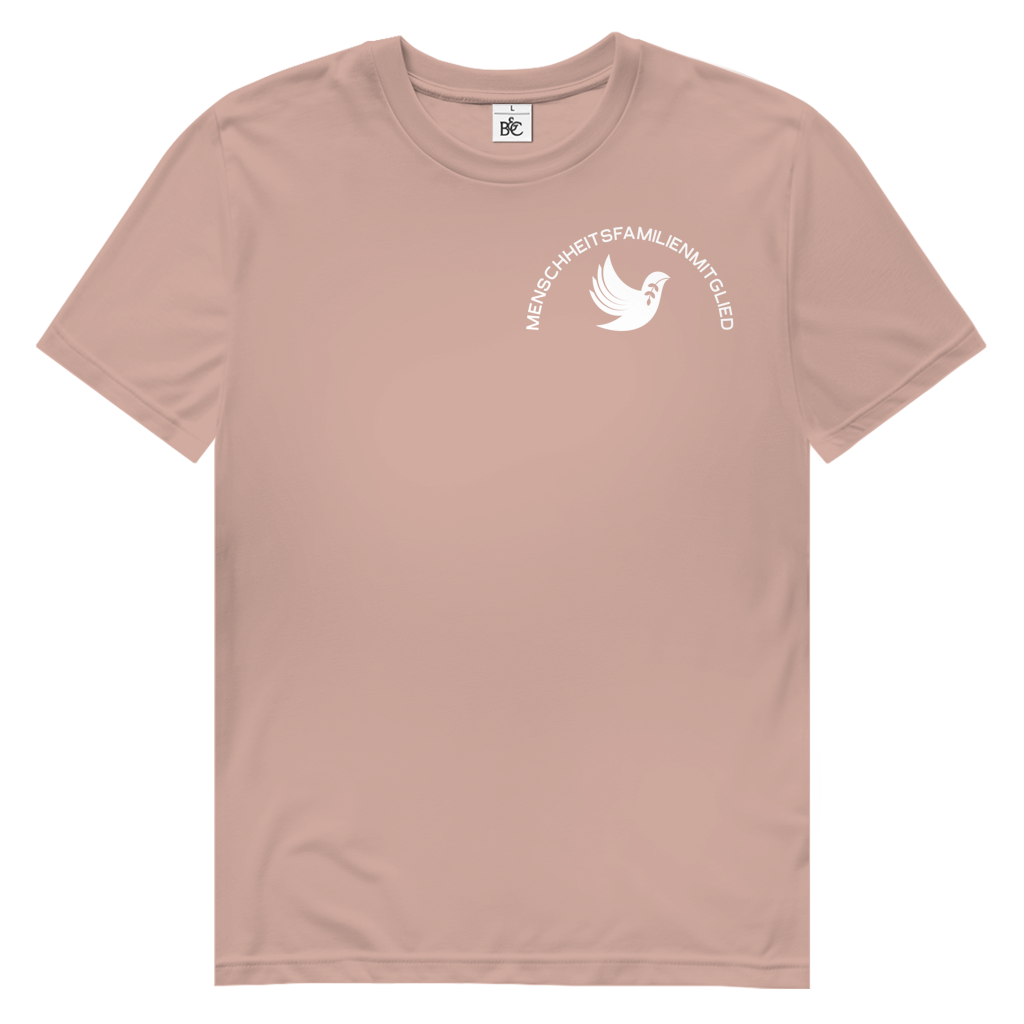 T-Shirt Herren Bio "Menschheitsfamilienmitglied" (kleiner Druck) +16 Farben - Gr. S-XXL