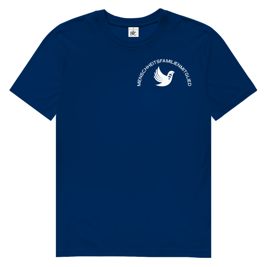 T-Shirt Herren Bio "Menschheitsfamilienmitglied" (kleiner Druck) +16 Farben - Gr. S-XXL