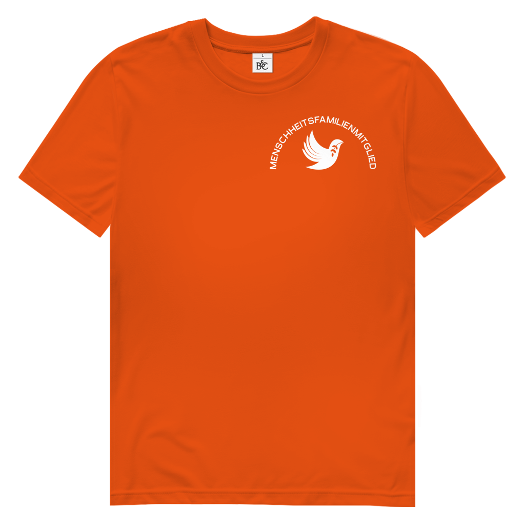 T-Shirt Herren Bio "Menschheitsfamilienmitglied" (kleiner Druck) +16 Farben - Gr. S-XXL