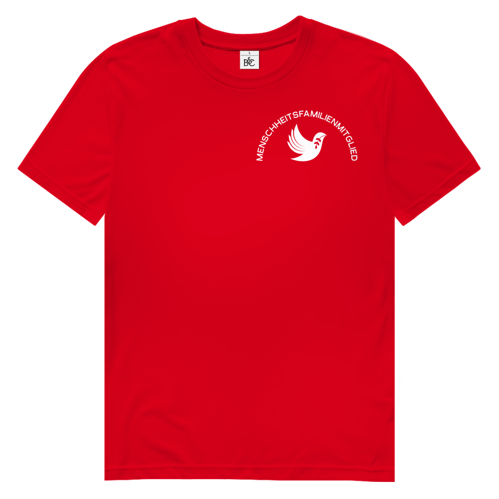T-Shirt Herren Bio "Menschheitsfamilienmitglied" (kleiner Druck) +16 Farben - Gr. S-XXL