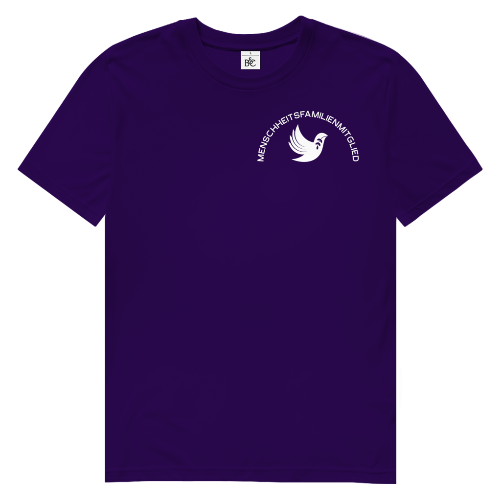 T-Shirt Herren Bio "Menschheitsfamilienmitglied" (kleiner Druck) +16 Farben - Gr. S-XXL