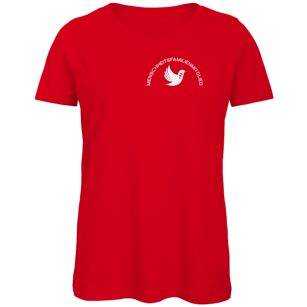 T-Shirt Damen Bio "Menschheitsfamilienmitglied" (kleiner Druck) +13 Farben - Gr. XS-XXL