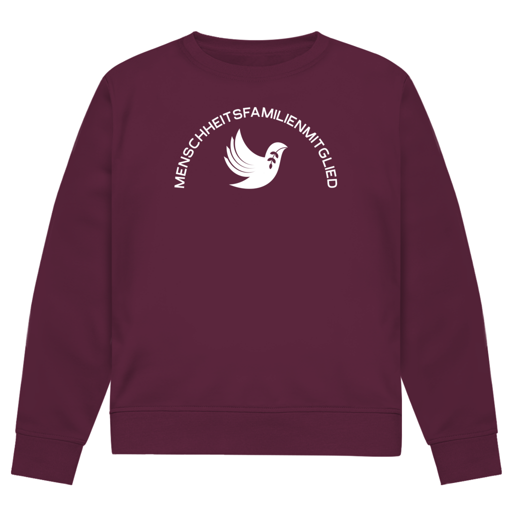 Sweatshirt Herren Bio "Menschheitsfamilienmitglied" +15 Farben - Gr. XS-XXL