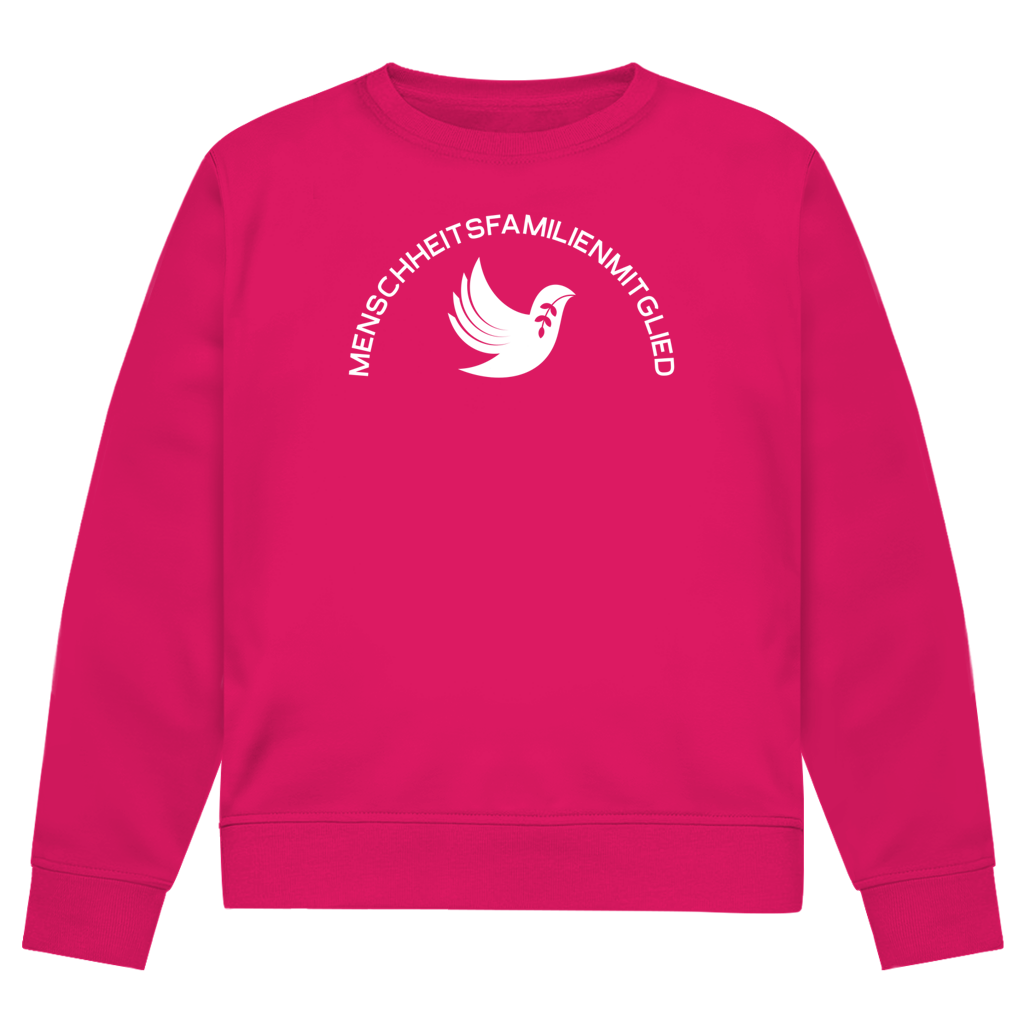 Sweatshirt Herren Bio "Menschheitsfamilienmitglied" +15 Farben - Gr. XS-XXL