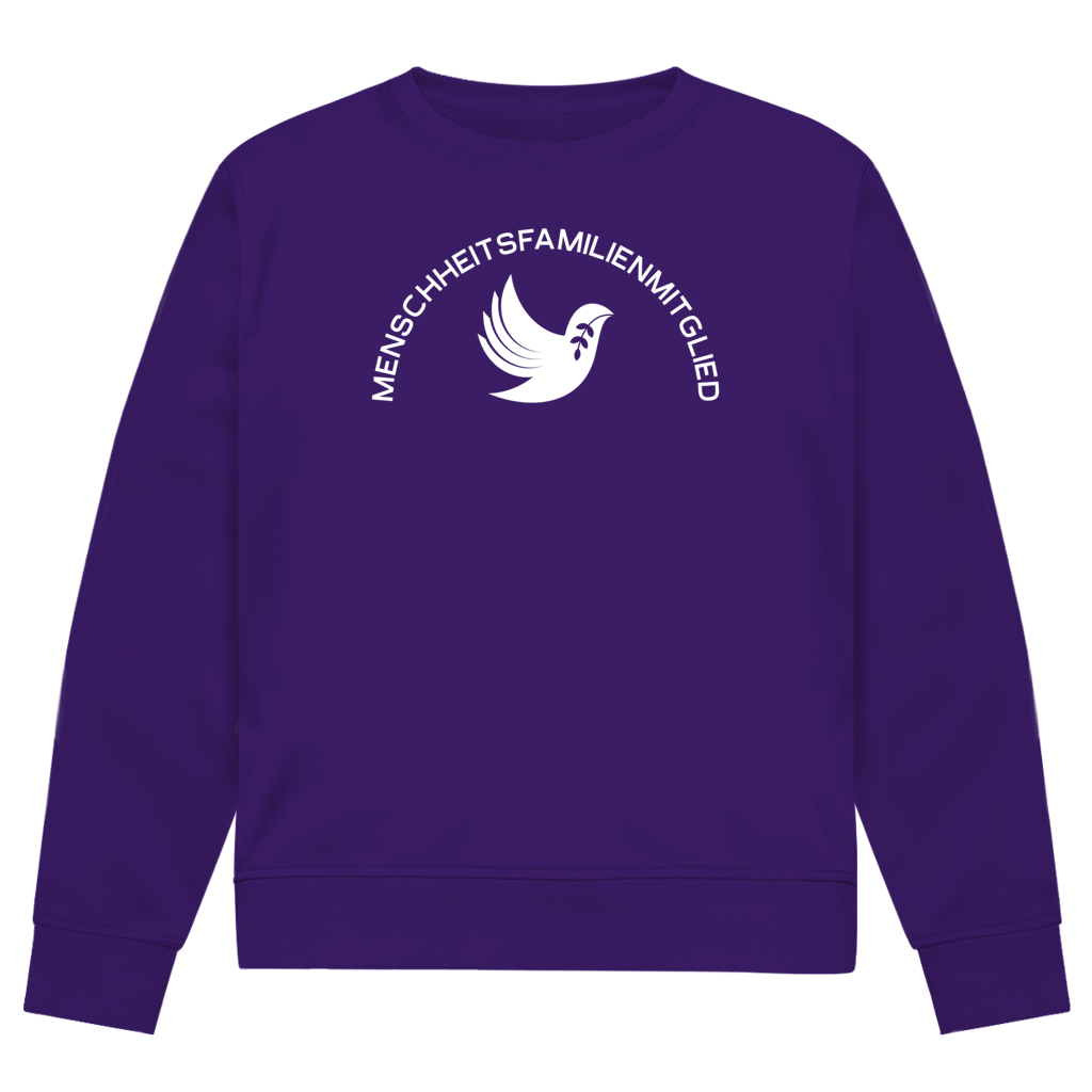 Sweatshirt Herren Bio "Menschheitsfamilienmitglied" +15 Farben - Gr. XS-XXL