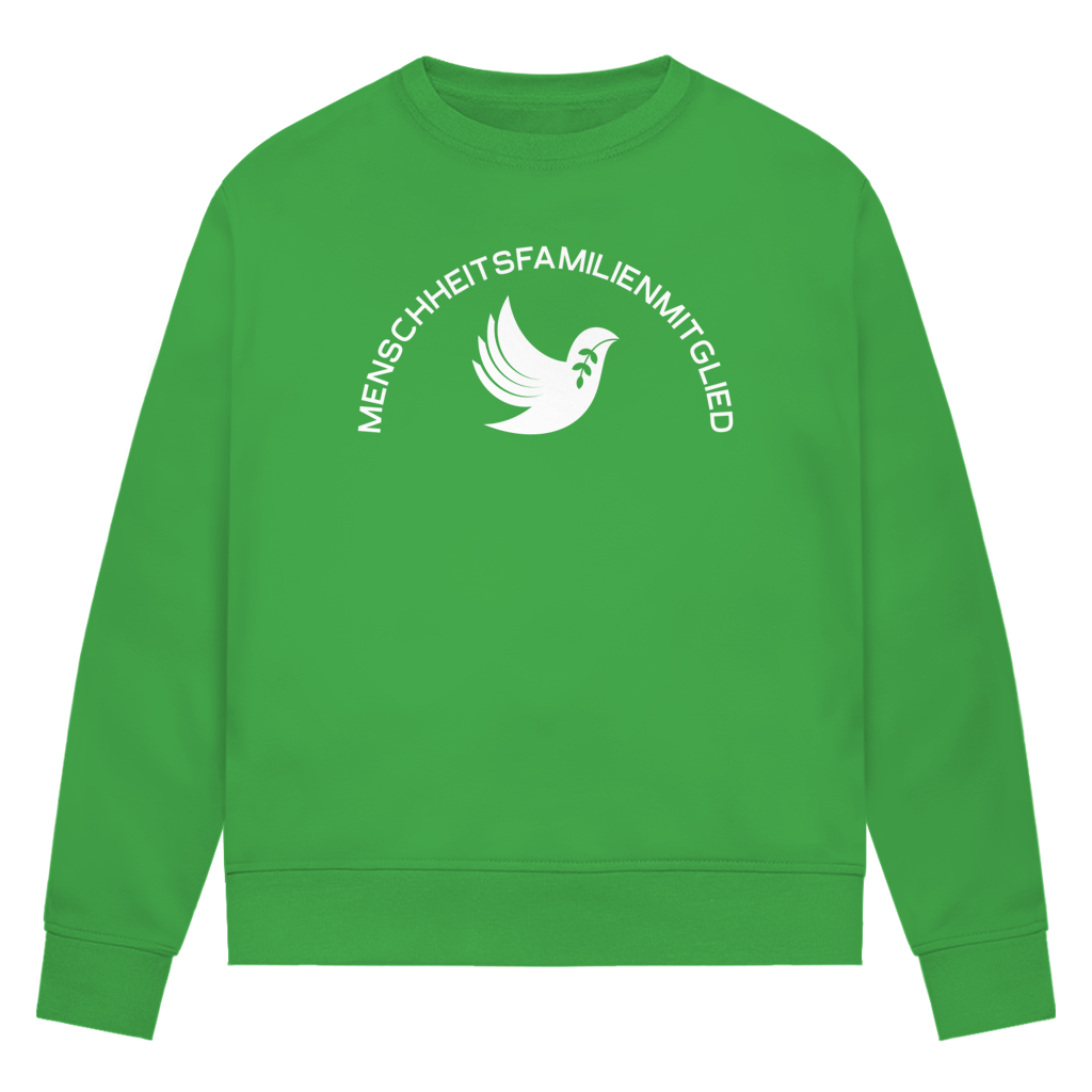 Sweatshirt Damen Bio "Menschheitsfamilienmitglied" +15 Farben - Gr. XS-XXL
