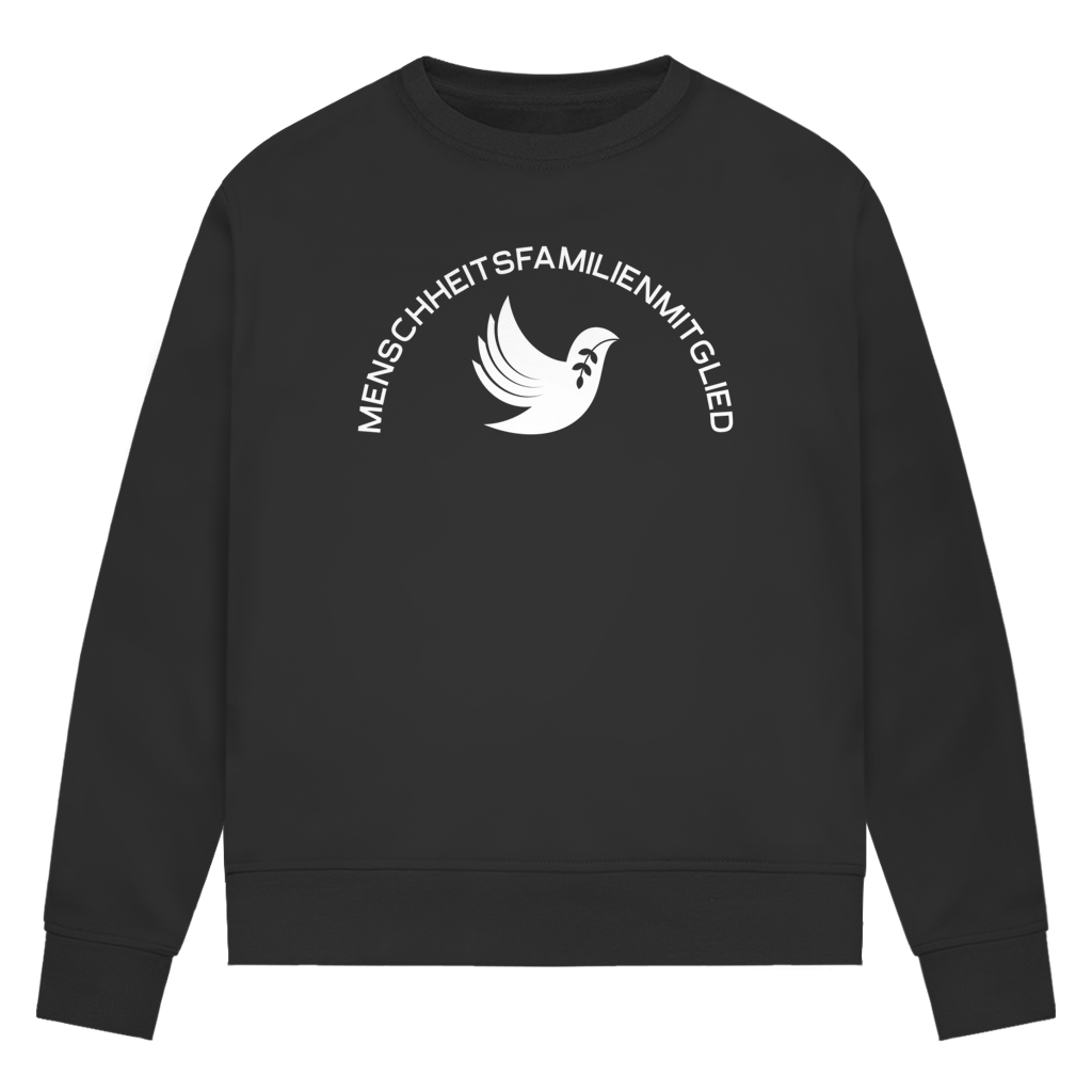 Sweatshirt Damen Bio "Menschheitsfamilienmitglied" +15 Farben - Gr. XS-XXL
