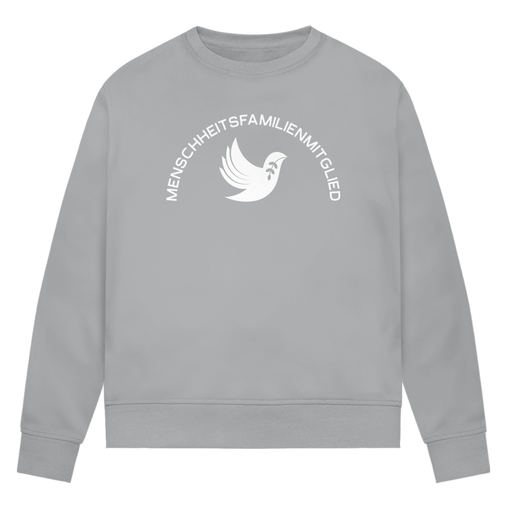 Sweatshirt Damen Bio "Menschheitsfamilienmitglied" +15 Farben - Gr. XS-XXL