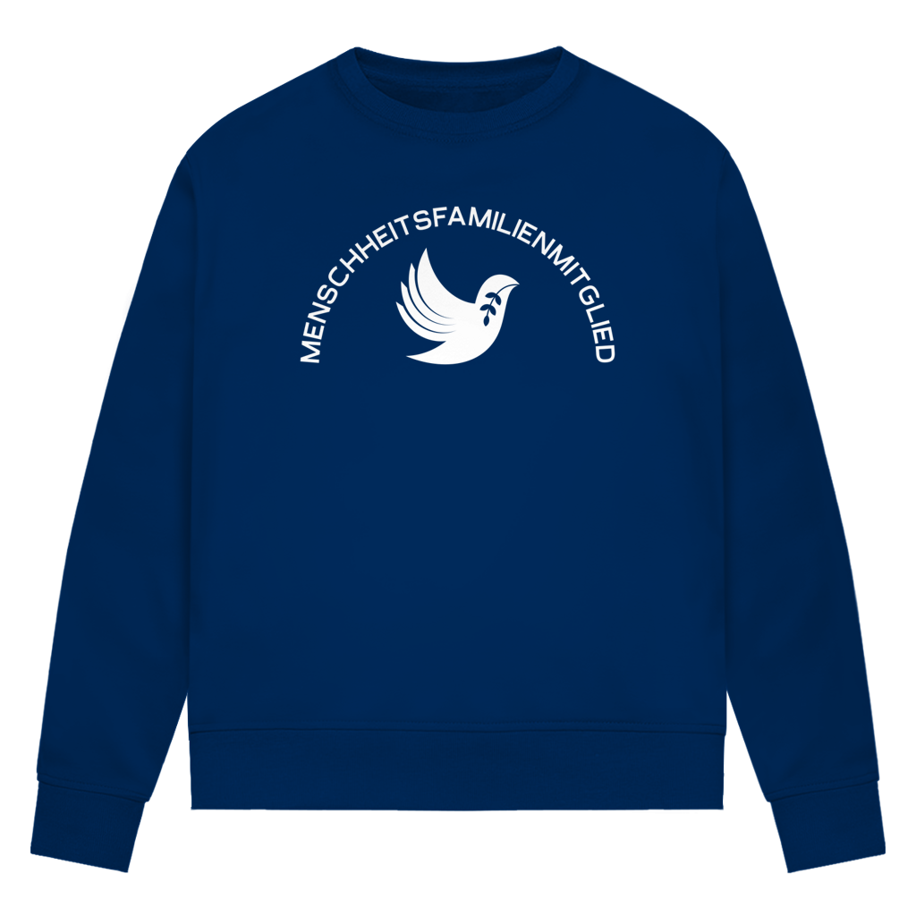Sweatshirt Damen Bio "Menschheitsfamilienmitglied" +15 Farben - Gr. XS-XXL