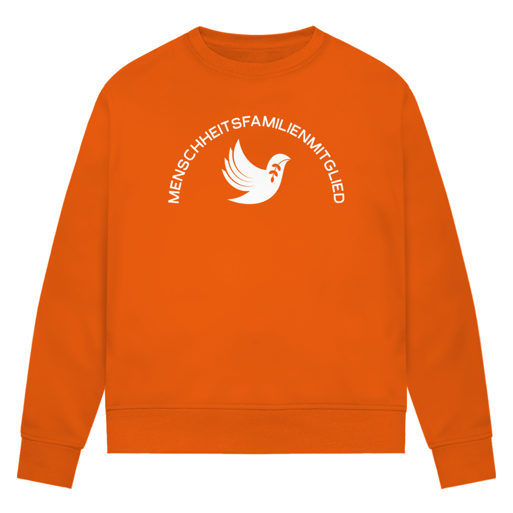 Sweatshirt Damen Bio "Menschheitsfamilienmitglied" +15 Farben - Gr. XS-XXL