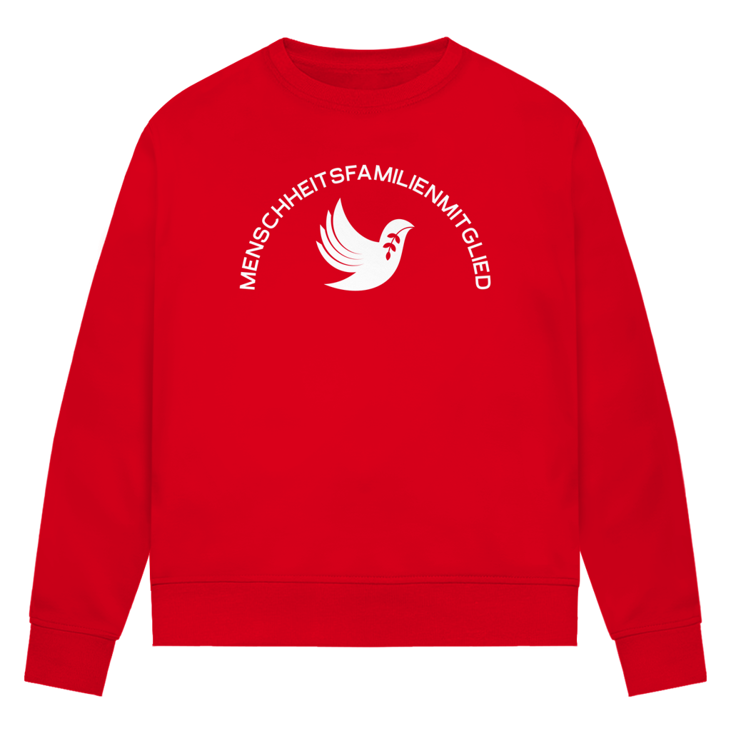 Sweatshirt Damen Bio "Menschheitsfamilienmitglied" +15 Farben - Gr. XS-XXL
