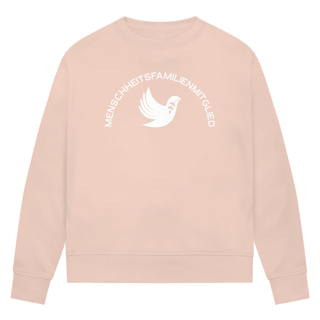 Sweatshirt Damen Bio "Menschheitsfamilienmitglied" +15 Farben - Gr. XS-XXL