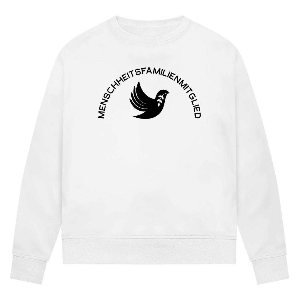 Sweatshirt Damen Bio "Menschheitsfamilienmitglied" +15 Farben - Gr. XS-XXL