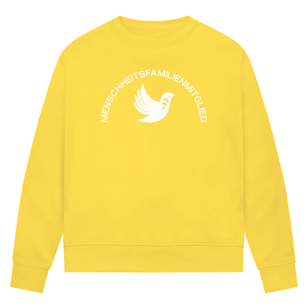 Sweatshirt Damen Bio "Menschheitsfamilienmitglied" +15 Farben - Gr. XS-XXL