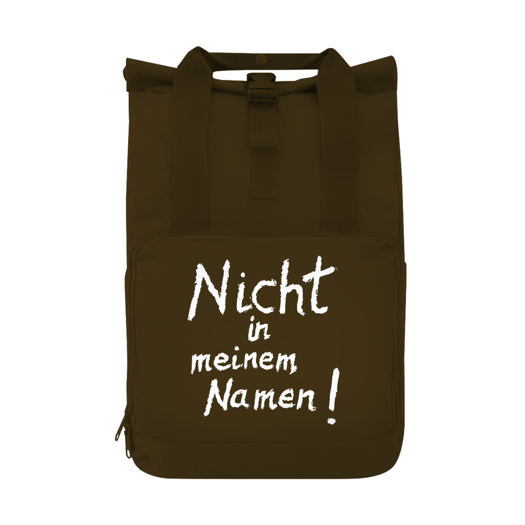 Rucksack "Nicht in meinem Namen" +6 Farben