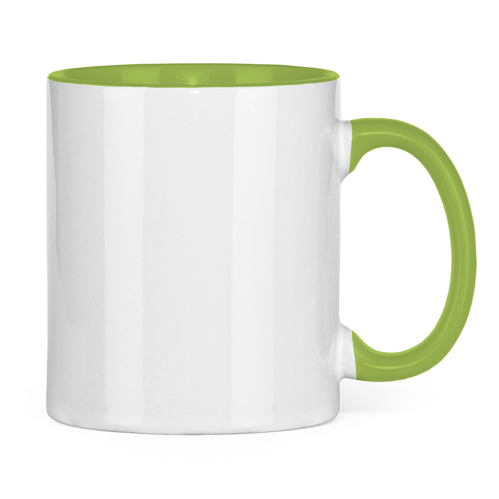 Tasse zweifarbig "Frieden" +10 Farben