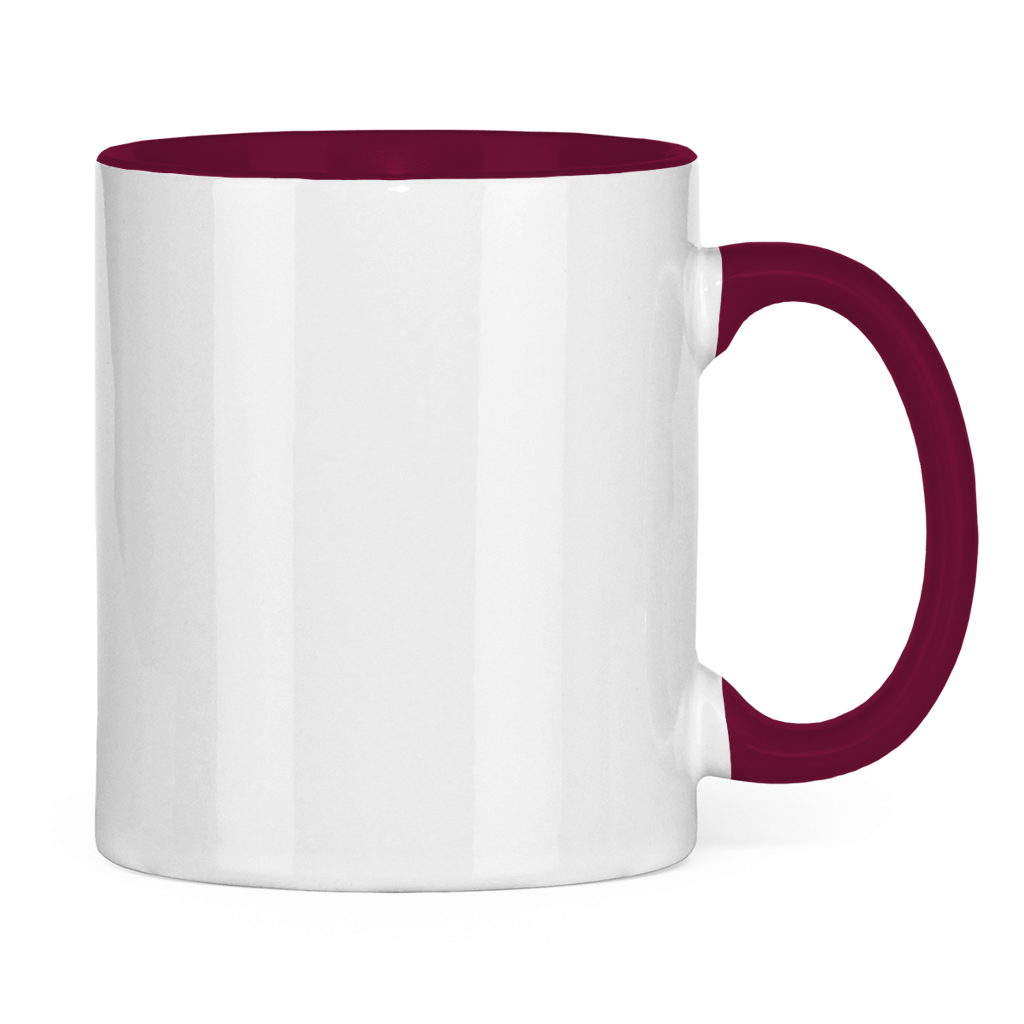 Tasse zweifarbig "Frieden" +10 Farben