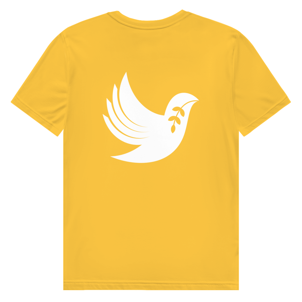 T-Shirt Herren  Bio  "Frieden" +16 Farben - Gr. S-XXL (Backprint)