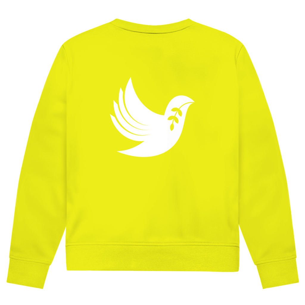 Sweatshirt Herren Bio "Frieden" +15 Farben - Gr. XS-XXL (Backprint)