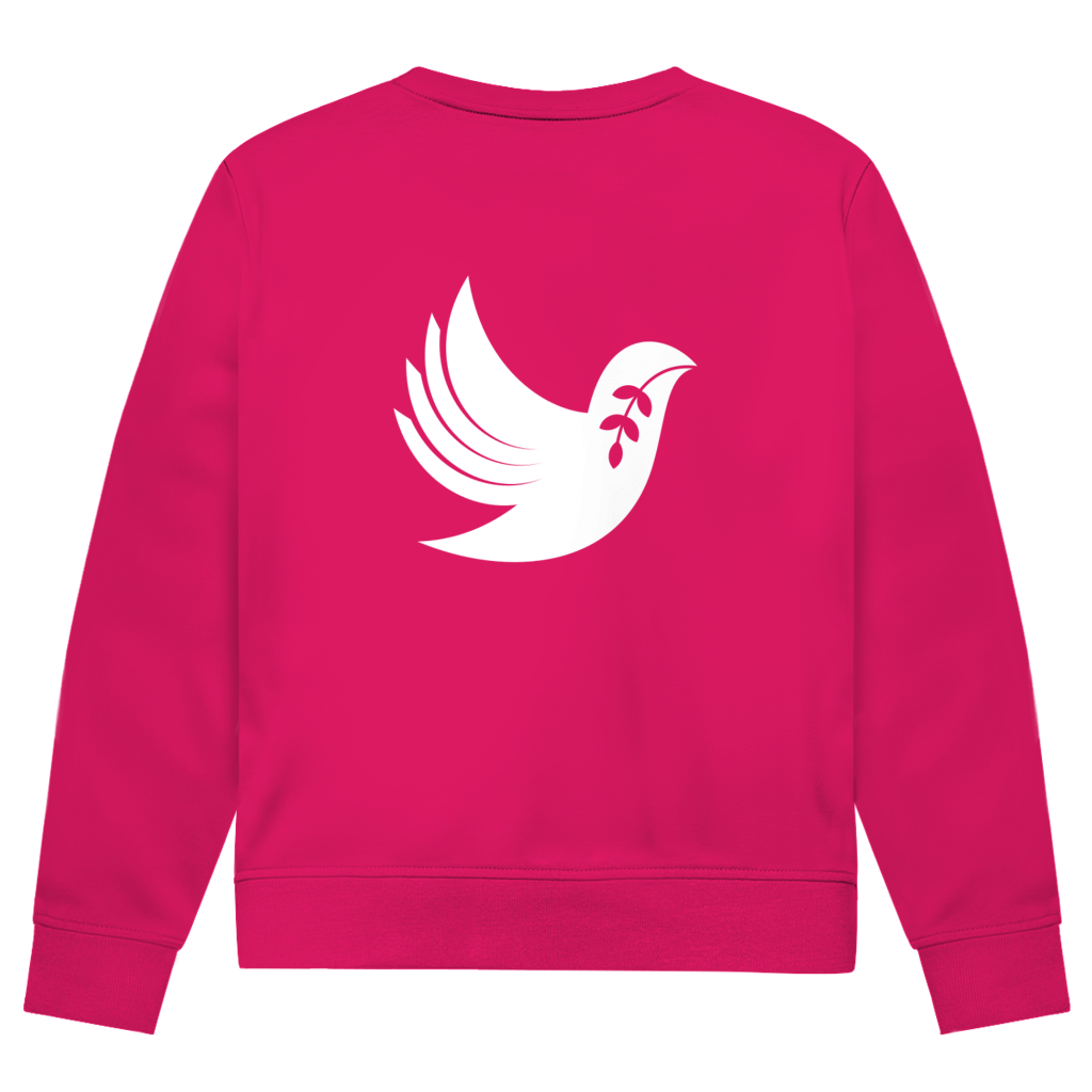 Sweatshirt Herren Bio "Frieden" +15 Farben - Gr. XS-XXL (Backprint)