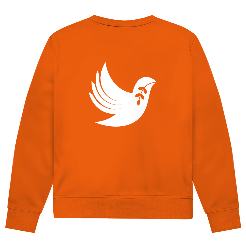 Sweatshirt Herren Bio "Frieden" +15 Farben - Gr. XS-XXL (Backprint)