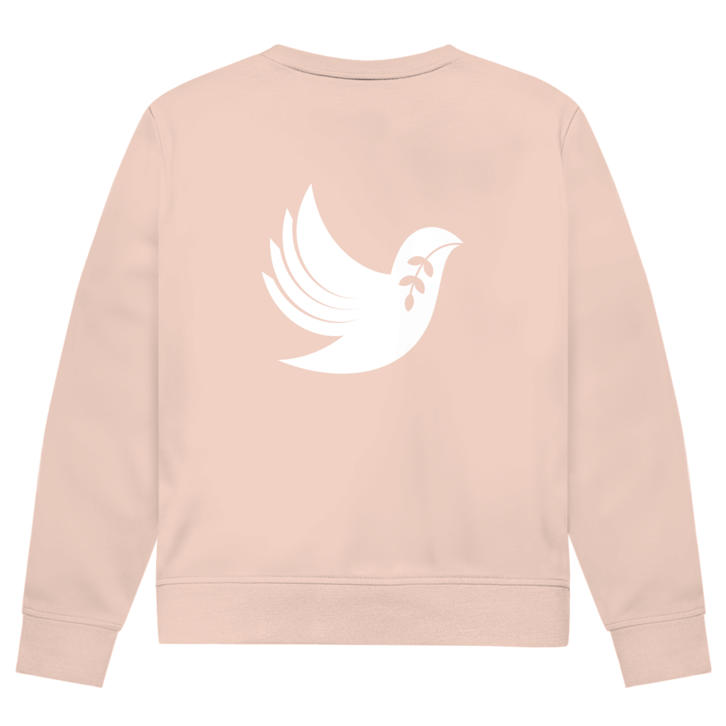 Sweatshirt Herren Bio "Frieden" +15 Farben - Gr. XS-XXL (Backprint)