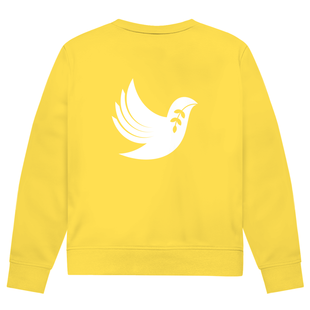 Sweatshirt Herren Bio "Frieden" +15 Farben - Gr. XS-XXL (Backprint)